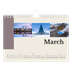 A5 Landscape Photo Calendar — Sights of the world [March]