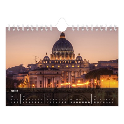 A5 Landscape Photo Calendar — Complements [March]