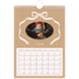 A5 Photo Calendar — Kraft and bow [January]
