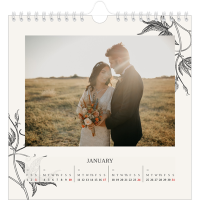 Square calendars  — Ink & ivy [January]