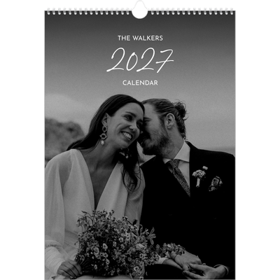 A3 photo calendars — Elegant script [cover]