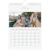 A5 Photo Calendar — Gold script banner [February]