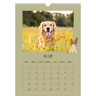 A3 photo calendars — Playful puppy [cover]