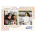 A4 Landscape Photo Calendar — Retro stripes [cover]