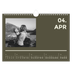 A4 Landscape Photo Calendar — Contemporary bold [April]