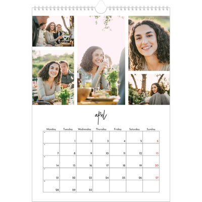 A3 photo calendars — Photo arrangements [April]