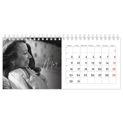 Desk calendars — Elegant script [March]