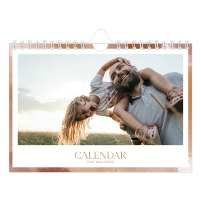 A5 Landscape Photo Calendar — Paintbrush effect [cover]