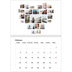 A4 Double Photo Calendar — Collage shapes [February]