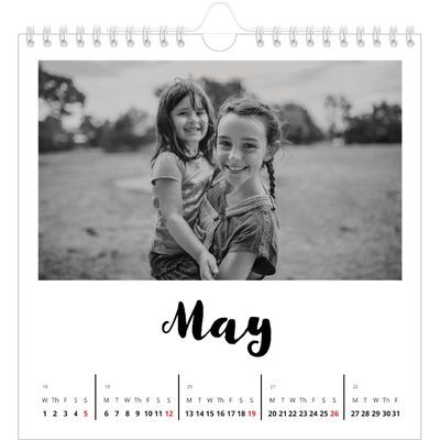 Square calendars  — Handwritten [cover]