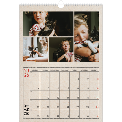 A3 photo calendars — Craft stamp effect [cover]