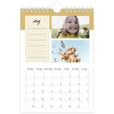 A5 Photo Calendar — List Calendar [cover]