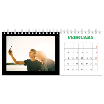 Desk calendars — Fun type [February]
