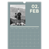 A3 photo calendars — Contemporary bold [February]