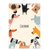 A5 Photo Calendar — Dog paws and doodles [cover]