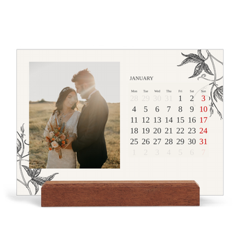 Easel Desk Calendar Landscape — Ink & ivy