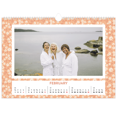 A3 Photo Calendar — Full bloom [February]