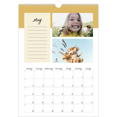 A3 photo calendars — List Calendar [cover]