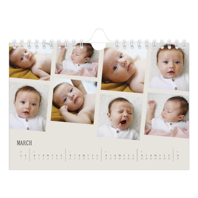 A5 Landscape Photo Calendar — Memories in motion [March]