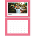 A4 Double Photo Calendar — Colour pop snapshots [February]