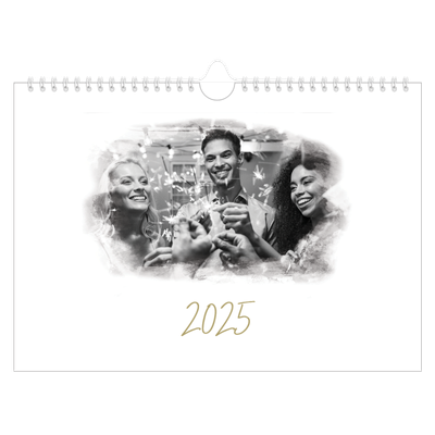 A4 Landscape Photo Calendar — Photo effects [cover]