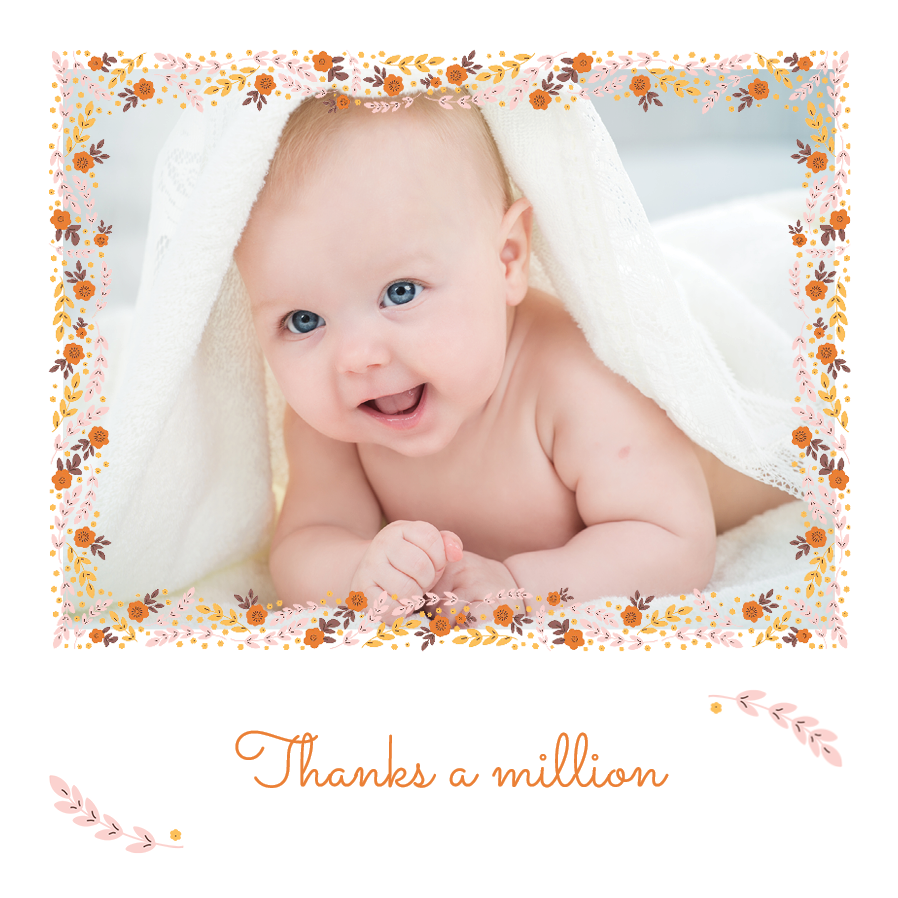 Thank you cards — Autumnal frame