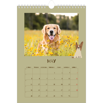 A4 Photo Calendar — Playful puppy [cover]