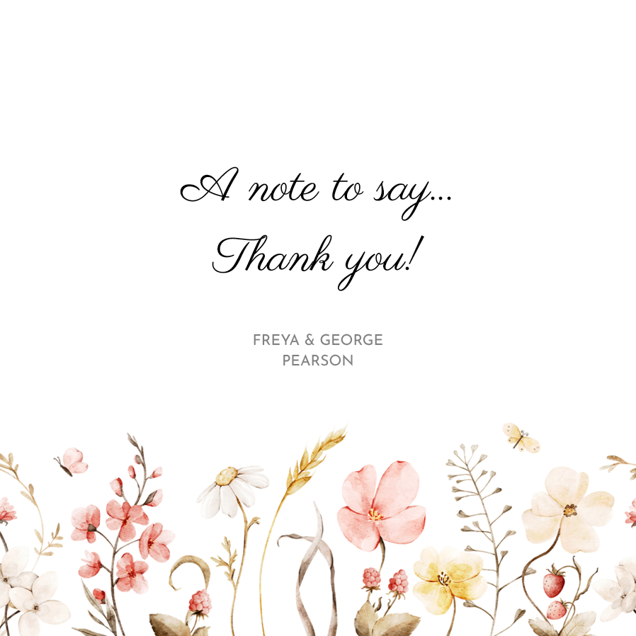 Thank you cards — Blossom & glow