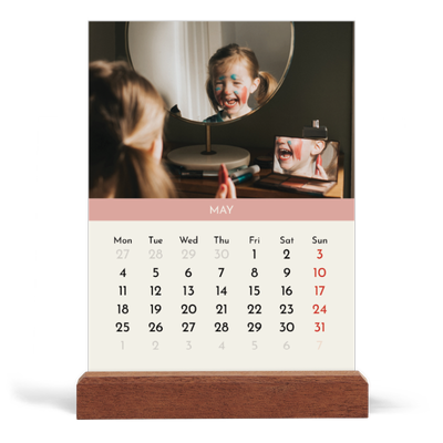 Easel Desk Calendar Portrait  — Pastel chapters [cover]