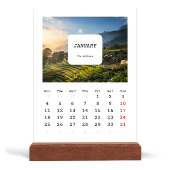 Easel Desk Calendar Portrait — Full story