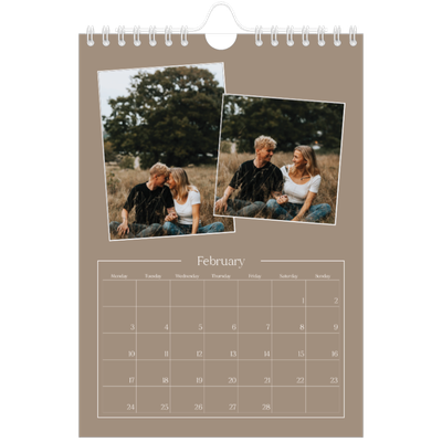 A5 Photo Calendar — Crafted memories [February]