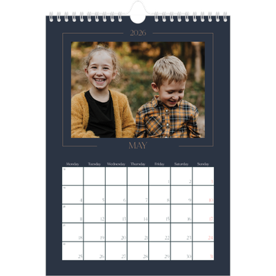 A4 Photo Calendar — Prussian blue [cover]