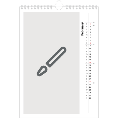 A4 Photo Calendar — Design your own product [February]