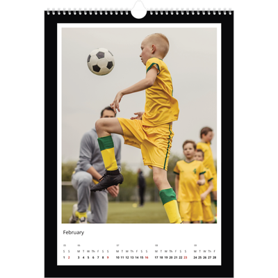 A3 photo calendars — Black frame [February]