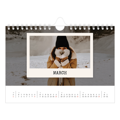 A5 Landscape Photo Calendar — The portrait edit [March]