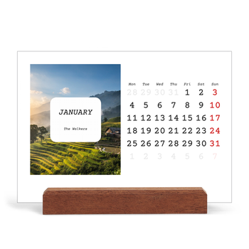 Easel Desk Calendar Landscape — Full story