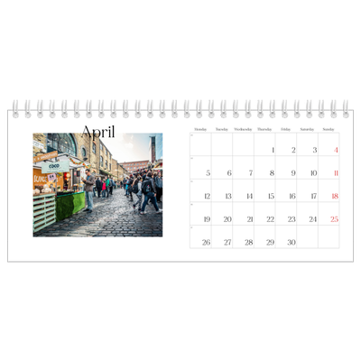 Desk calendars — My travelogue [April]