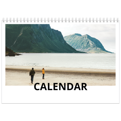 A4 Double Photo Calendar — Big date [cover]