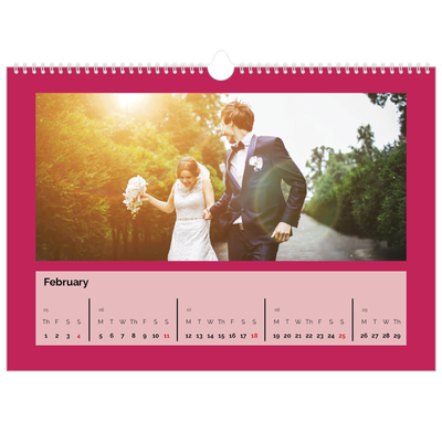 A3 Photo Calendar — Bright and bold [February]