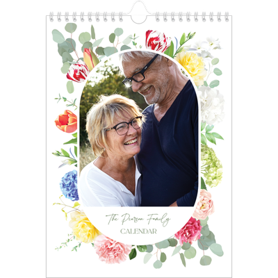 A4 Photo Calendar — Traditional flowers [cover]