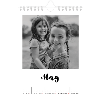 A5 Photo Calendar — Handwritten [cover]