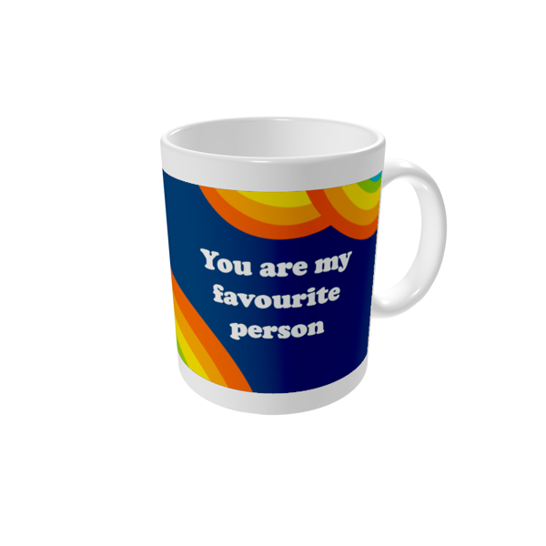 Personalised mugs — Over the rainbow