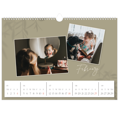 A3 Photo Calendar — Down to earth [February]