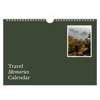 A4 Landscape Photo Calendar — Editorial Earth [cover]