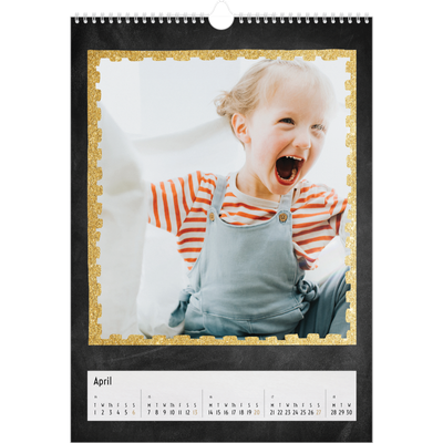 A3 photo calendars — Glitter frames [April]