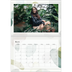 A4 Double Photo Calendar — Watercolour spots [March]