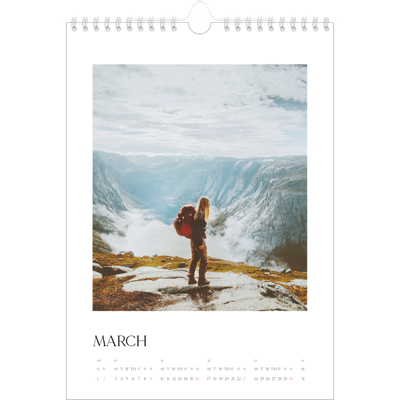 A4 Photo Calendar — Surfing sunsets [March]