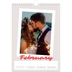 A4 Photo Calendar — Signed in crimson [February]
