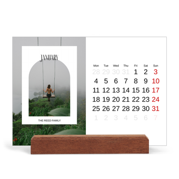 Easel Desk Calendar Landscape — The open arch