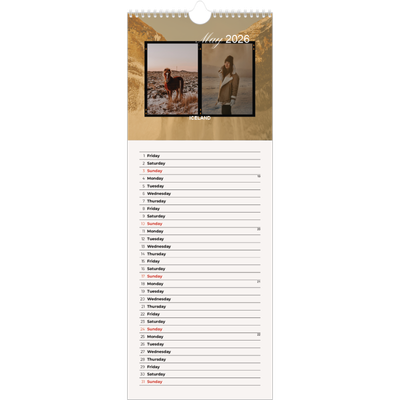 Slim Calendar  — Adventure wanderlust [cover]